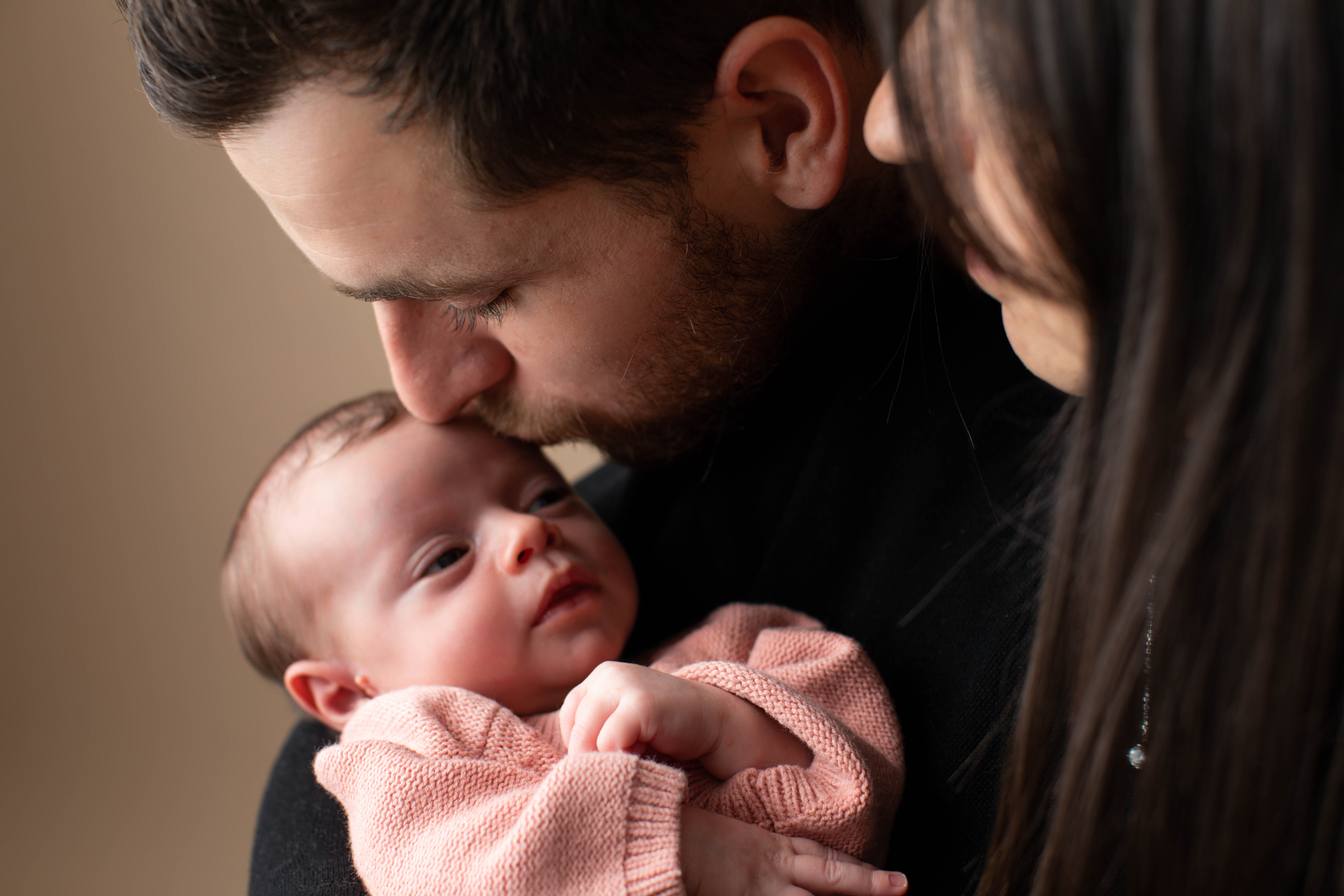 Portrait de famille nouveau-né