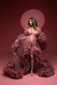 Shooting grossesse en rose